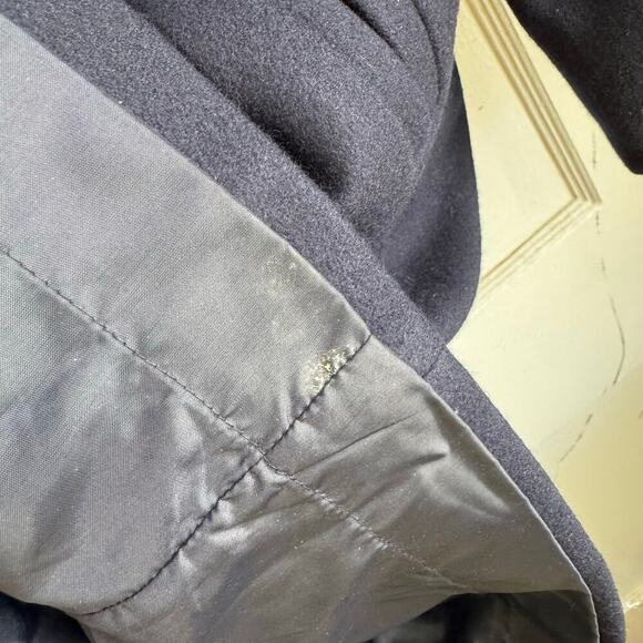 VTG STUDIO Michelle Stuart Wool Blend Sailor Style Peacoat Long Length Size 10 - Picture 14 of 16